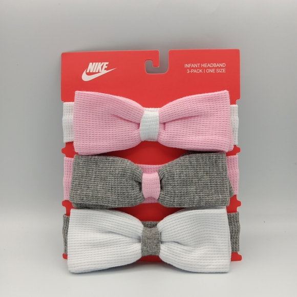Nike Baby Girl Headbands 3PK Gift Set - Picture 3 of 3